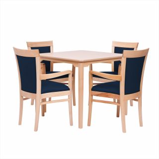 Padbury Square Dining Set in Zest Ink Vinyl - 40" Table
