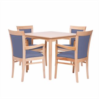 Padbury Square Dining Set in Zest Hyacinth Vinyl - 40" Table