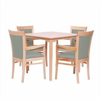 Padbury Square Dining Set in Zest Mist Vinyl - 40" Table