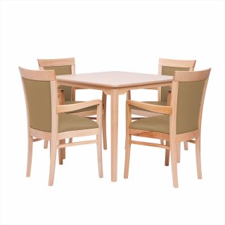 Padbury Square Dining Set in Zest Chai Vinyl - 36" Table