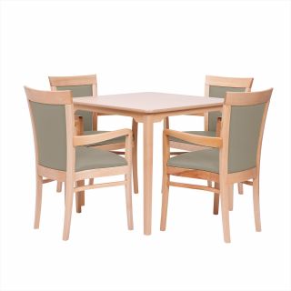 Padbury Square Dining Set in Zest Cobble Vinyl - 36" Table