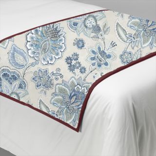 Long Padded Bed Runner in Sheringham Cornflower