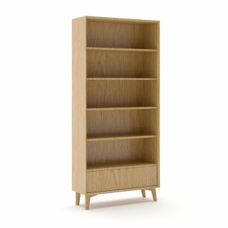 Stockholm Tall Bookcase with Drawer 