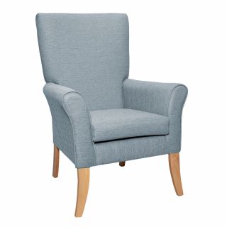 Tangley High Back Non Wing Chair in Alba Mist