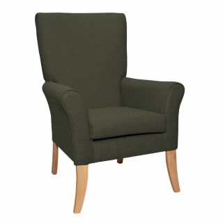 Tangley High Back Non Wing Chair in Alba Elm