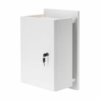 Medicine Cabinet with File Storage in White Ash